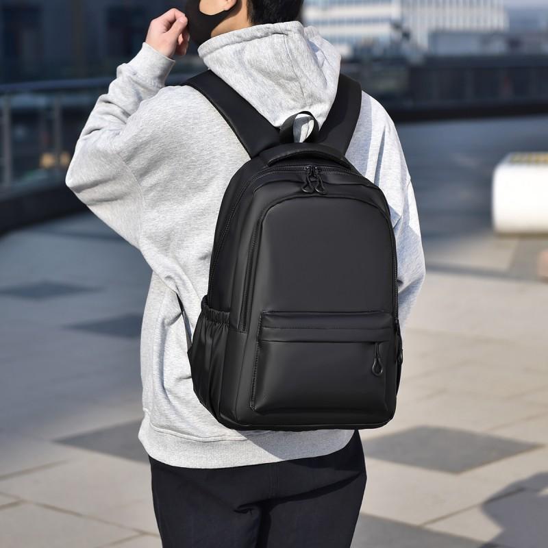 Men's Casual Simple Backpack, 15.6-inch Computer Bag, Large Capacity, Multiple Pockets, Splash-proof, Student Backpack,