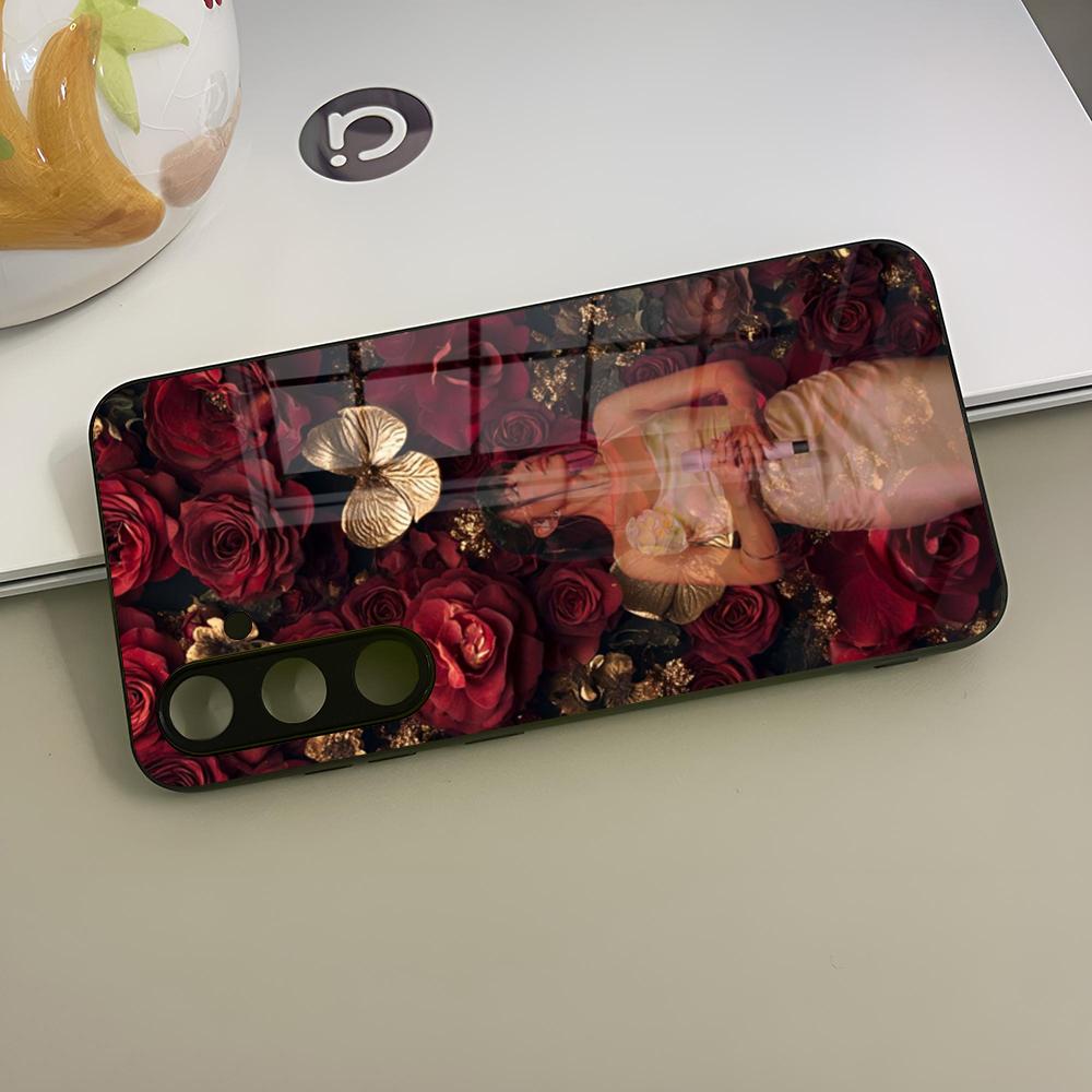

A-Ayliva In Liebe Phone Case Glass For Samsung Galaxy S23 S25 S24 S21 S22 S20 Ultra Fe Plus Edge Cover Galaxy S23 Plus