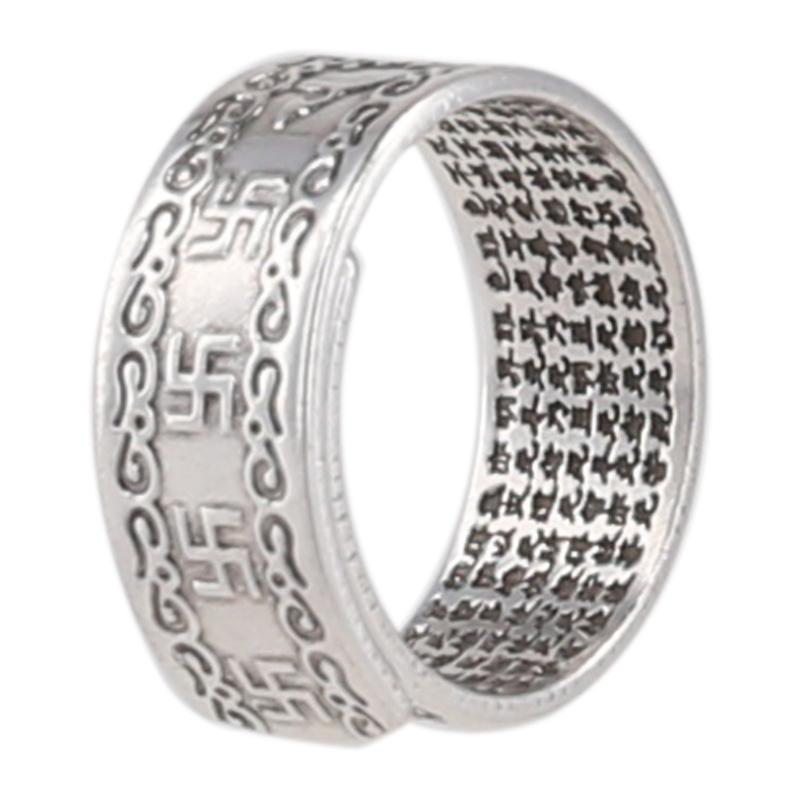 Feng Shui Mani for protective Wealth Ring charm Ring Amulet Wealth Lucky Open Adjustable Ring Buddhist Jew