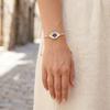 Fashion Beaded Bracelet Adjustable Lip Biting Bangle Cool Demon Eyes Hand Chain  Girl