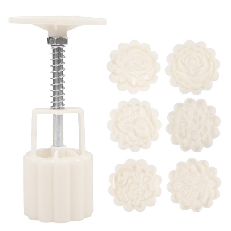 Flower Shape Cookie Stamps Moon Cake Maker MidAutumn Festival Pastry Tool