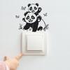 Glückliches Spielen Kleiner Panda Schlafzimmer Wohnzimmer Switch Zuhause Hintergrund Verschönerung Wandaufkleber