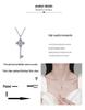 S925 Sterling Silver Key Pendant Necklace with Moissanite: Elegant, Simple, Trendy Everyday Jewelry for Women