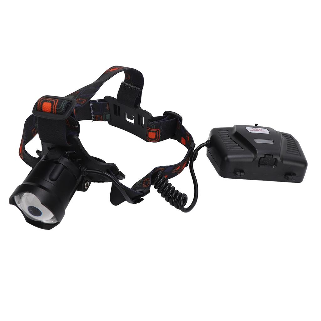 LED Headlamp High Power Adjustable Angle Telescopic Focus Waterproof Headlight for Outdoor Hiking Construction P70 LED
