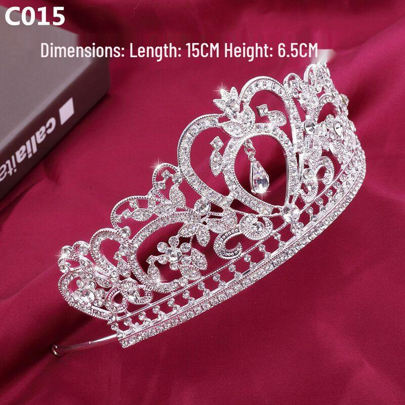European Baroque Rhinestone Alloy Bridal Crown