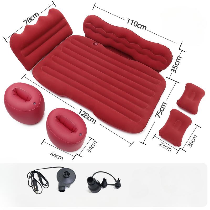 General Motors Inflatable Bed for Rear Seats Soft Plush Air Cushion Bed Car Travel Bed Portable and Comfortable Mattress