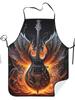 Guitar Apron Cooking Restaurant 2D Print Design