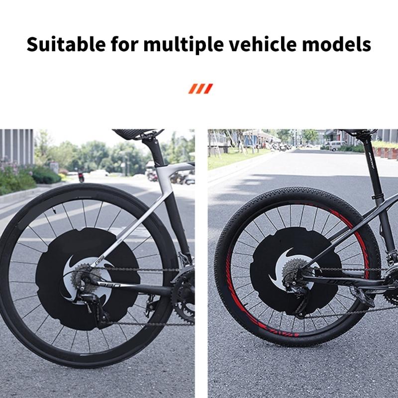 Elastics Bike Disc Mudguard Weatherproofed Bike Disc Brake Cover Easyly Mount for Commuters Cyclists