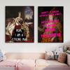 Rococo Altered Art Poster Classic Queen Victoria Oil Painting Vintage Quote Feminist Print Graffiti Art Canvas Painting Decor