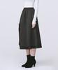 Monophobia Double Flared Cotton Skirt Grey Double Flare Slit Skirt Grey