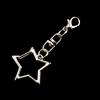 30Pcs Unique Alloy Star Keyring Pendant Star Shaped Clasp For Diy Projects