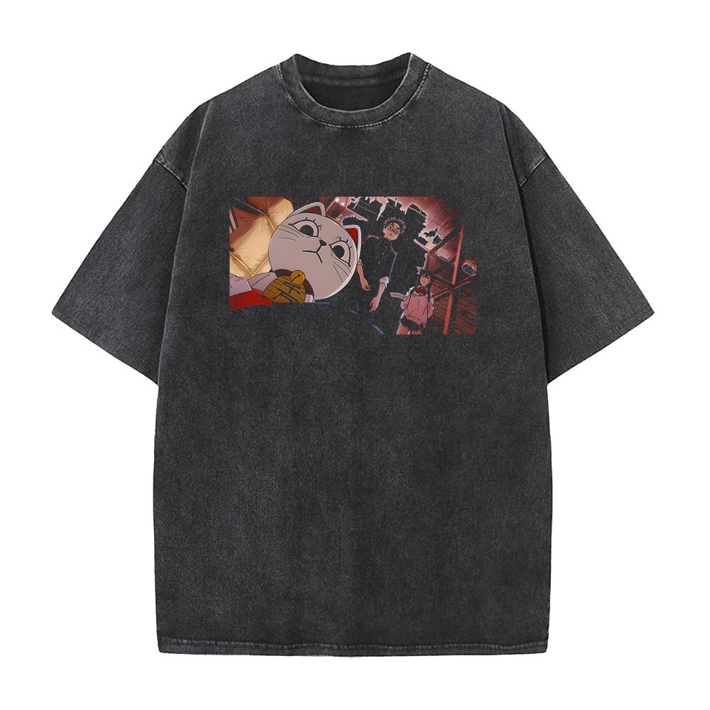 

Anime Dandadan Ken Takakura Turbo Granny Graphic T Shirt Men Women Clothing Oversized Tshirt Washed Cotton Tee Harajuku T-shirt XXL