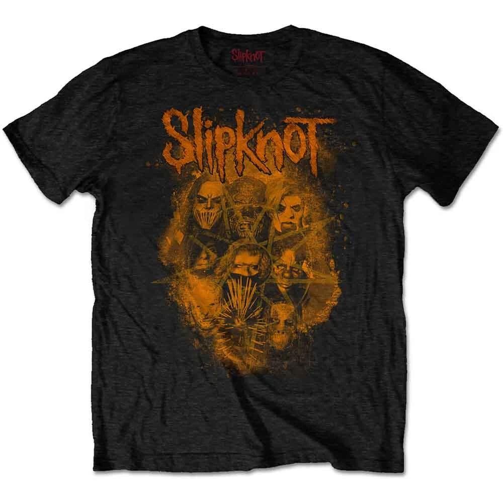 Slipknot  We Are Not Your Kind - Orange Print  Black T shirt - NEW XL