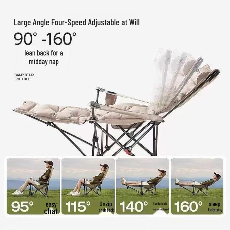 Adjustable Portable Recliner for Autumn/Winter Camping