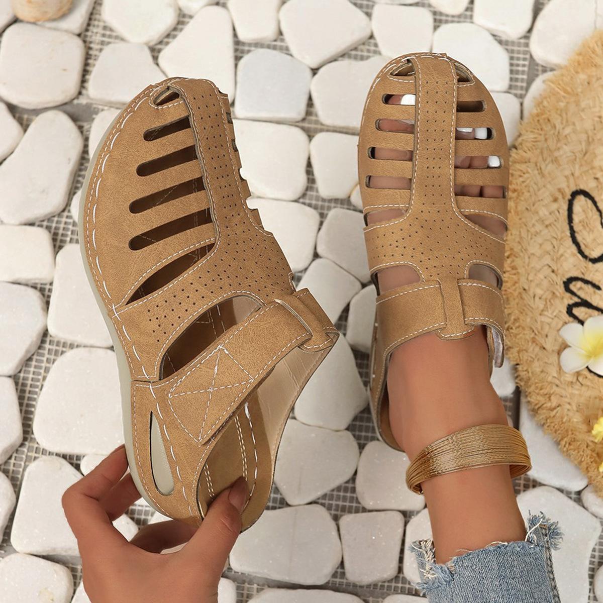 

Большие размеры, летние повседневные женские тапочки в стиле ретро на танкетке с толстым дном и зашитым мешковиной 43