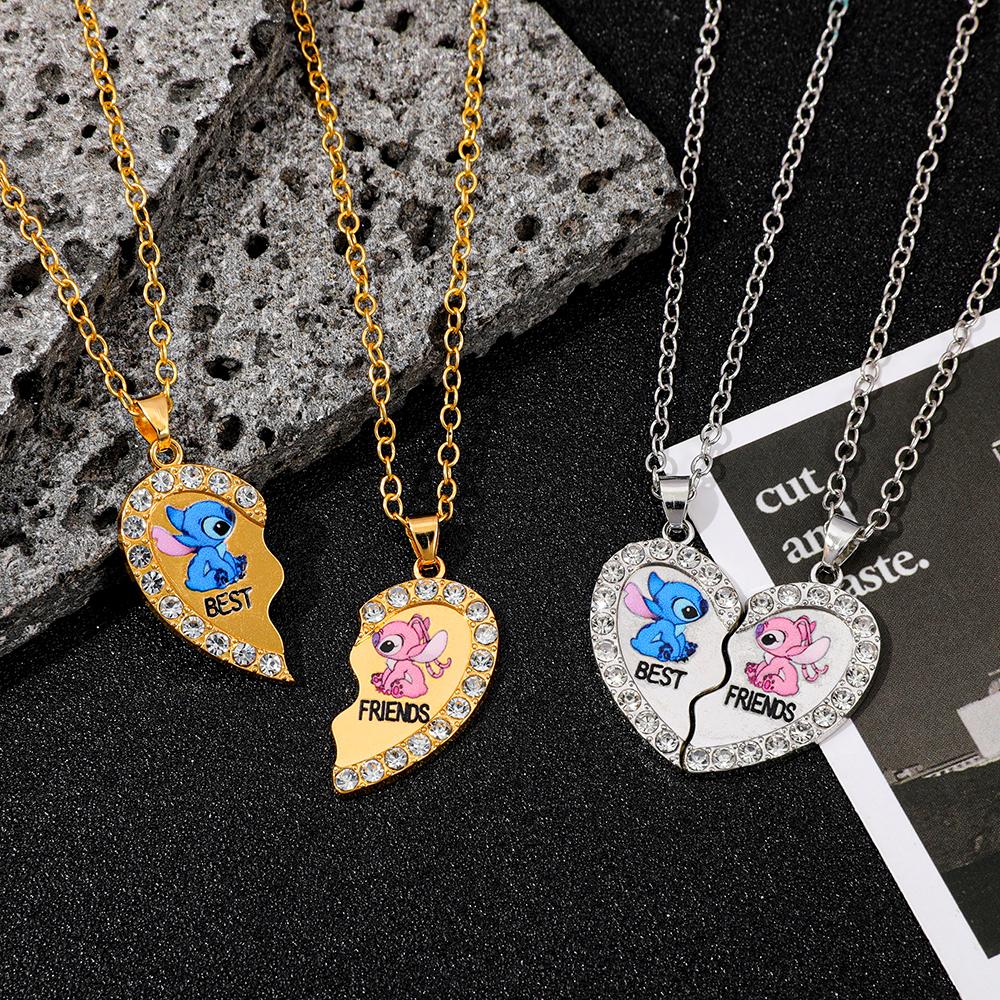 Cute Loves Stitch Angel Heart Shaped Toy Perfect BFF Cosplay Prop Ideal Gift for Girlfriend Or Boyfriend New Year