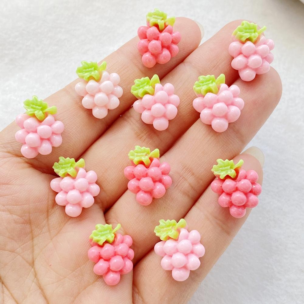20PCS Vibrant Resin Cute fruit grapes With for Scrapbooking, Wedding Decor & DIY Jewelry Making Accessories