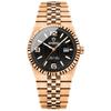BINBOND Men's Quartz Watch Classic Style Waterproof Luminous Date Display Stainless Steel Wristwatch For Male