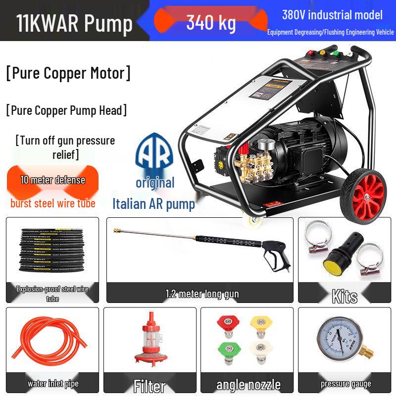 Black Cat Duke 11kW 500 Bar Industrial High-Pressure Washer CN plug (adapter included)