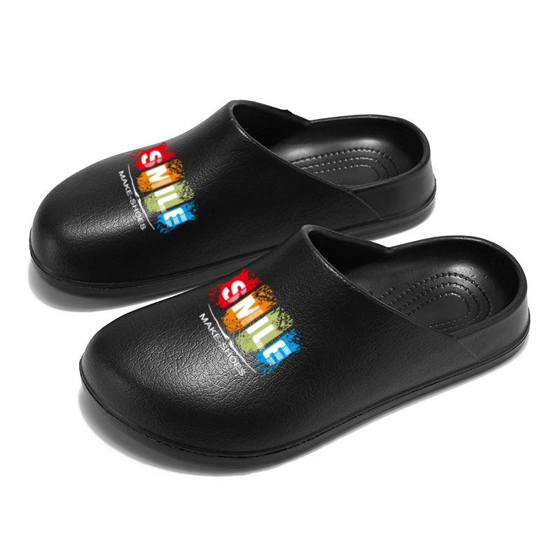 EVA weicher Boden auf Scheiße treten Gefühl Baotou Slipper große Größe Mode Freizeitschuhe rutschfest und desodorierend Arbeit Boken coole Hausschuhe