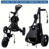 Golf Club & Accessory Organizer Bag, Black Multi-Compartment Oxford, Side & Mesh Pockets Zipper Secure Storage