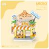 LOZ Panda Pet Restaurant Dessert Coffee Pet Fruit Store Street View Food House Building Blocks Kit Bricks Model Toy