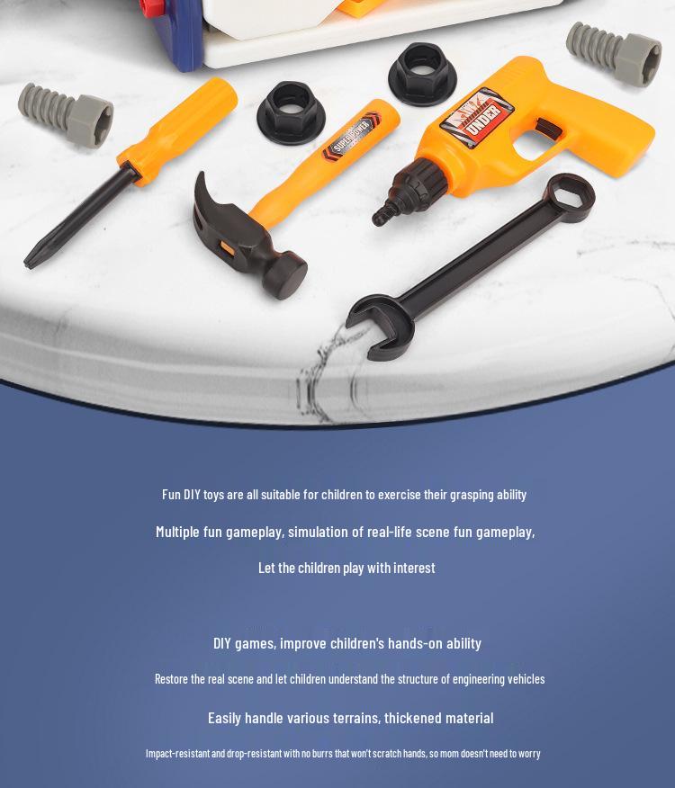 Children's Toy Repair Set: Electric Drill, Screwdriver & Play Toolbox for Kids