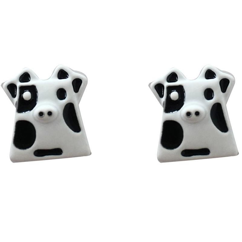 2024 Trend: Cute Cow Stud Earrings - Versatile, Simple, Non-Pierced Ear Clips for Women