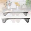 2 Pairs Stove Gap Cover Stainless Steel Retractable Stove Oven Gap Filler Guard Kitchen Counter Side Gap Silver 35cm to 70cm