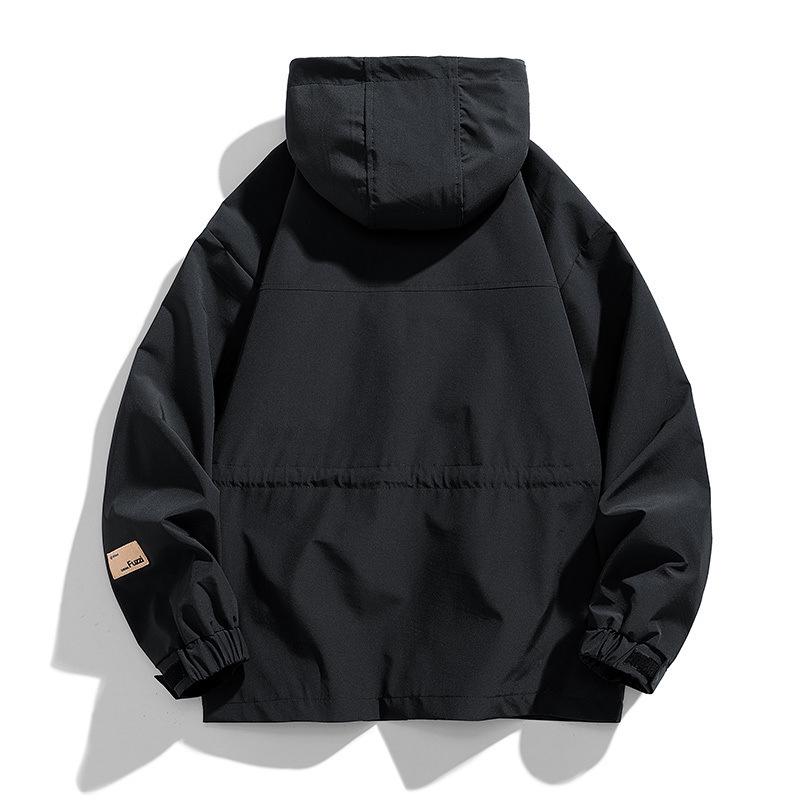 2026 Men's Plus Size Hooded Workwear Jacket for Spring and Autumn