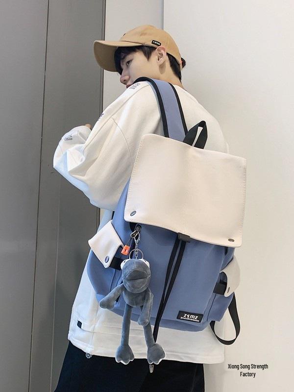 Men's College Backpack, 16-Inch Large Capacity, Casual Travel Laptop Bag