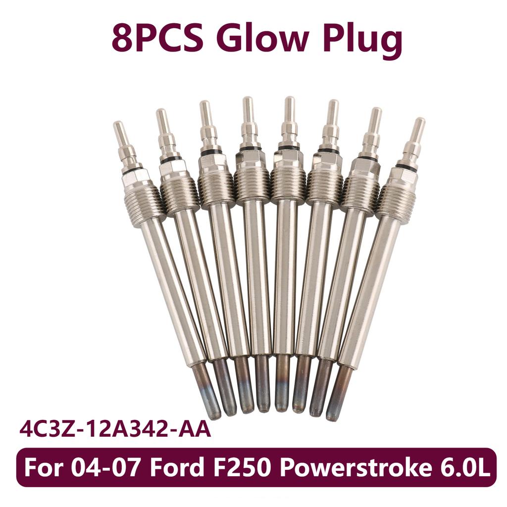 Set of 8 Diesel Glow Plug For 04-07 Ford F250 Powerstroke 6.0L 4C3Z12A342AA,4C3Z-12A342-AA,ZD-13