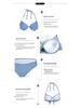 Pink Rose Red Bikini Swimsuit with Steel Support - Sexy Three-Point Design for Women