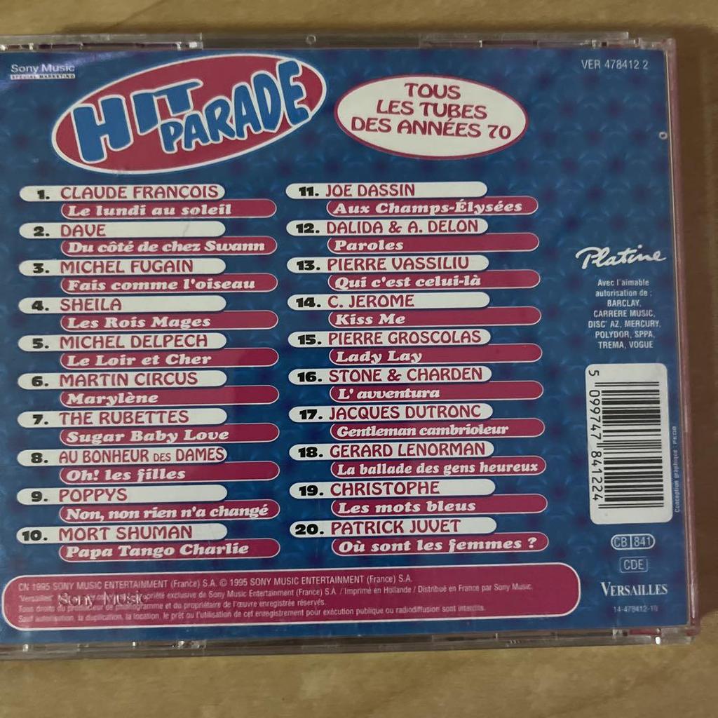 [USED] HIT PARADE CD 1970s Hits
