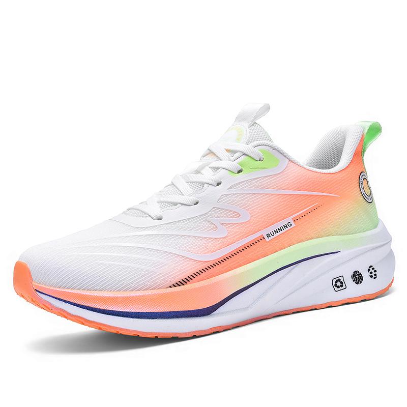 Fashionable men's sports running shoes, with comfortable breathable mesh material, supportive design, and durable rubber outsole