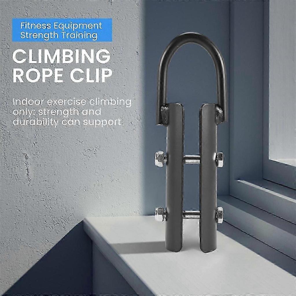 Clamp,Rope Climb Workout Rig Attachment Hook for 1.5 Inch Rope Clasp Fitness Equipment Strength Training