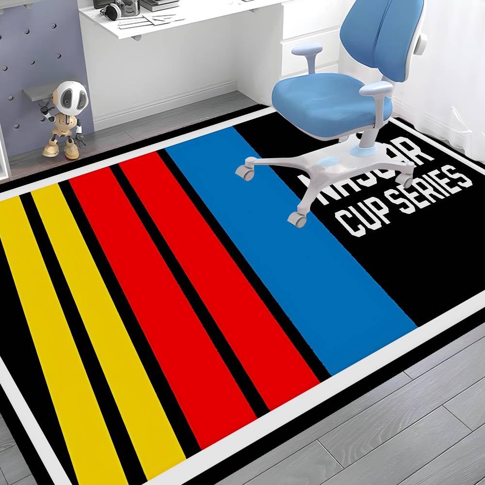 N-NASCARS Rennwagen Zimmerteppiche Retro Mehrere Auswahlmöglichkeiten Wohnzimmer Küchenteppich Rutschfest Willkommensteppich