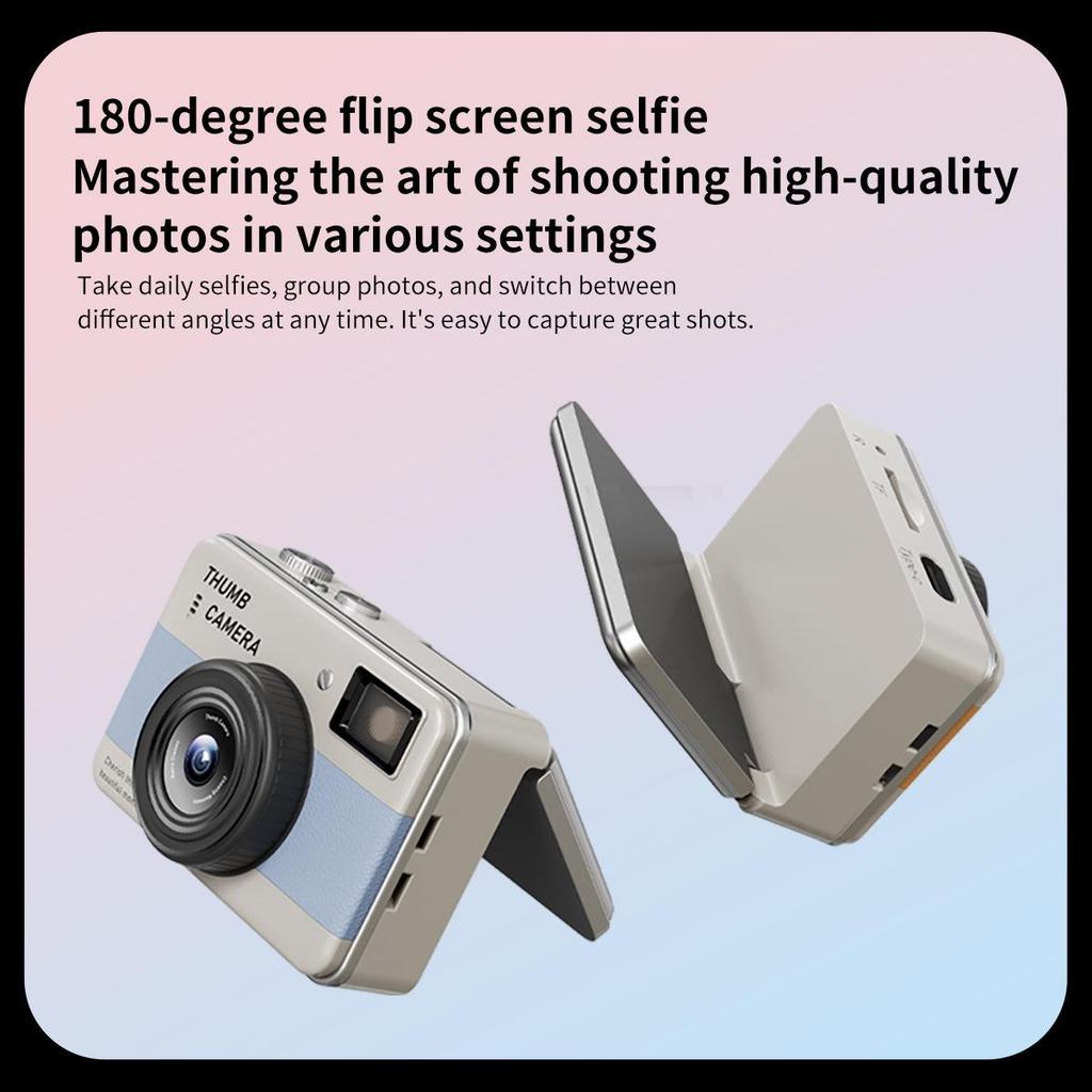 1080P HD Mini Flip Screen Camera: Wearable Compact Camcorder for Teens