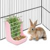 Anti Scratching Rabbit Cage Bowl Fixable 2 in 1 Food Trough Fixed Hay Feeder Holder  Small Animal