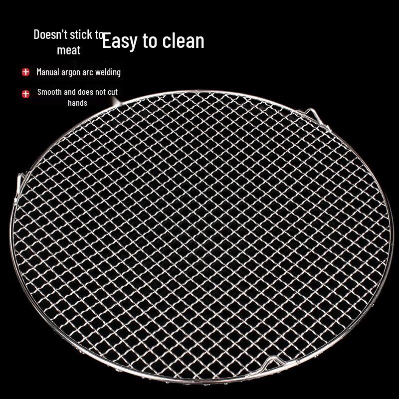OEING Round Barbecue Grill Net with Legs
