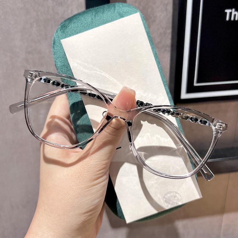 

Универсальные очки «кошачий глаз», женские очки в оправе для голого лица, очки для близорукости, мужские модные простые очки с защитой от синего излучения