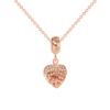 Original design diamond-encrusted leaf pendant necklace, simple and high-end double-layer leaf necklace