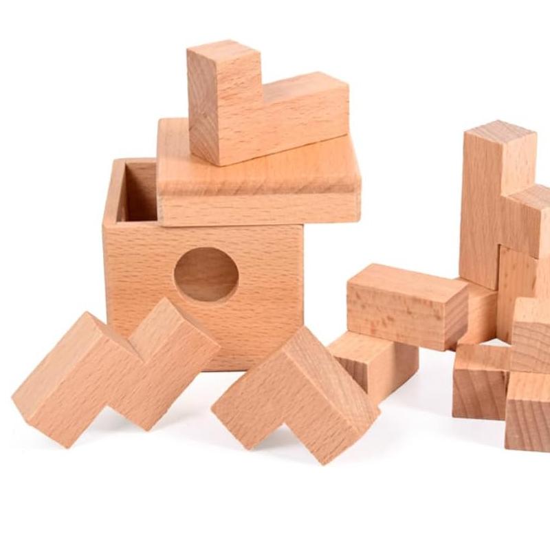 Puzzle Cubo Soma in Scatola di Legno Difficili Rompicapo Per Adulti e Bambini Giocattoli Lu Ban Lock Giochi di QI Rompecabezas De Ingenio