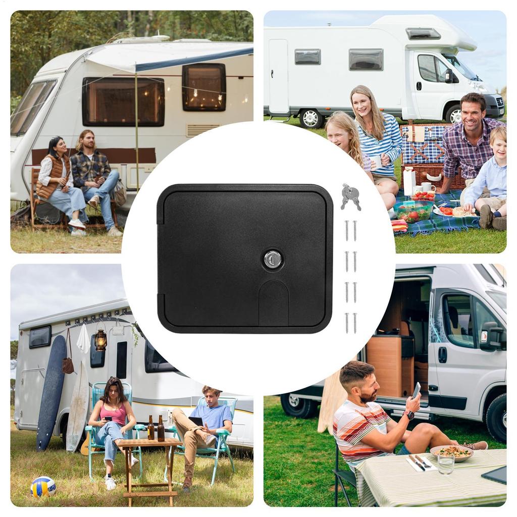 19,4x16,5cm Wohnmobil-Stauraumtür Rostbeständige Abdeckung Anti-UV Perfekte Camper-Schlauchaufbewahrungsabdeckung Für Wohnmobil Wohnmobilzubehör
