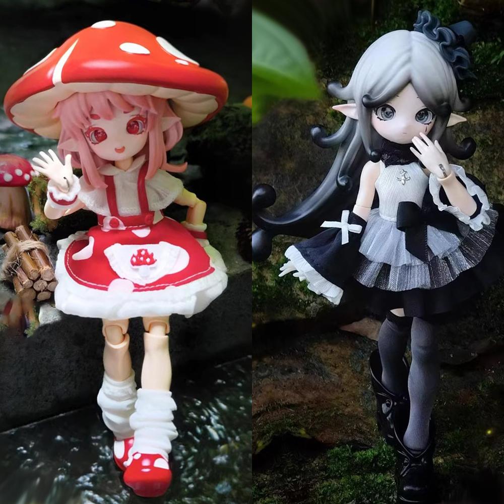 Authentic in Stock Mushroom Fungus 1/12 BJD Blind Box Movable Joint Doll Anime Figure Collectible Toy Ornaments Boy Girl Gifts