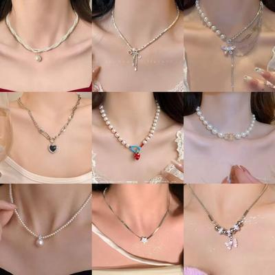 Summer Light Luxury Necklace Women's Fashion Commuting Simple Versatile Collarbone Chain New Trendy Neck Chain Collarbone Chain