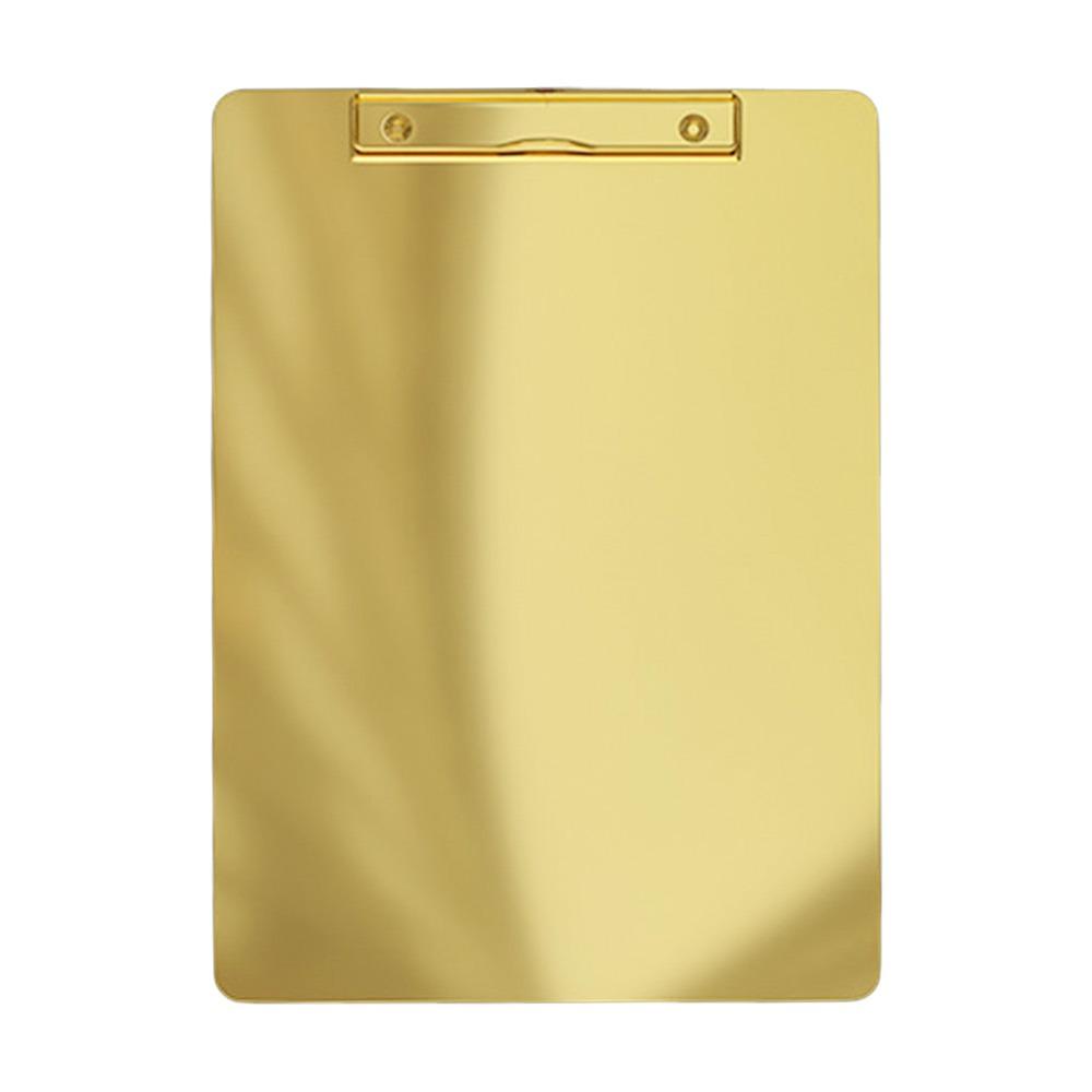 Nerezový pořadač na dokumenty A4/A5 Zlatý/Stříbrný psací podkladový panel Držák na menu lístky  Business