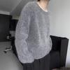 Women's Thick 100% Wool Korean-Style Loose Knit Sweater for Autumn/Winter