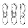 Zinc Alloy Spring Snap Hook Keychain 5Pcs Lightweight Portable for Bag Pendant DIY Craft Camping Tent Accessory Use