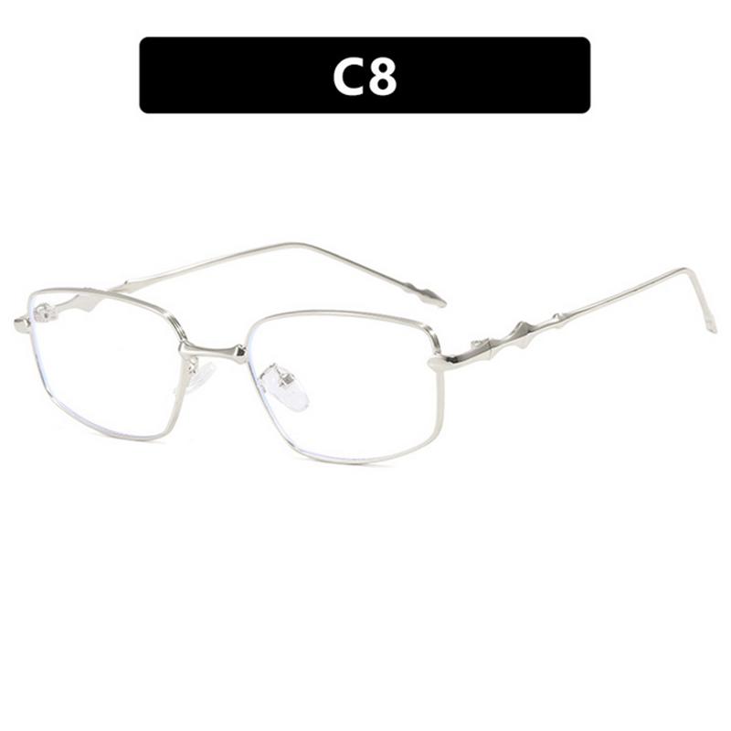 

Унисекс Модные Квадратные Неправильной Формы Очки Маленькая Оправа Узкая Оправа Оптика в Ретро Стиле для Модных Очков Hyperopia Plus5.0